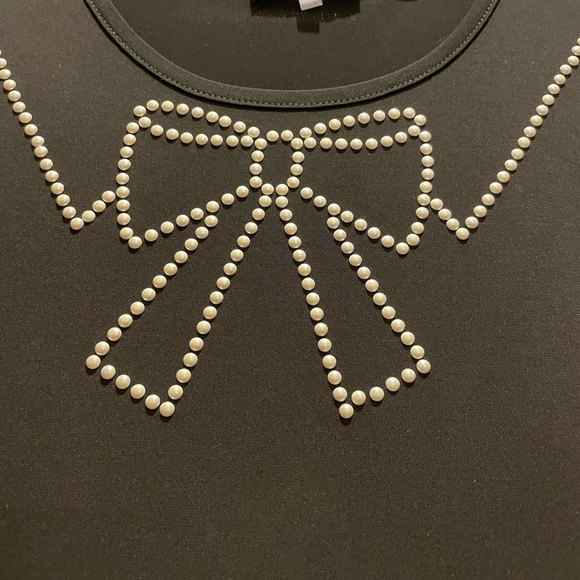 Black short sleeve top, Karl Lagerfeld size M - Picture 2 of 4